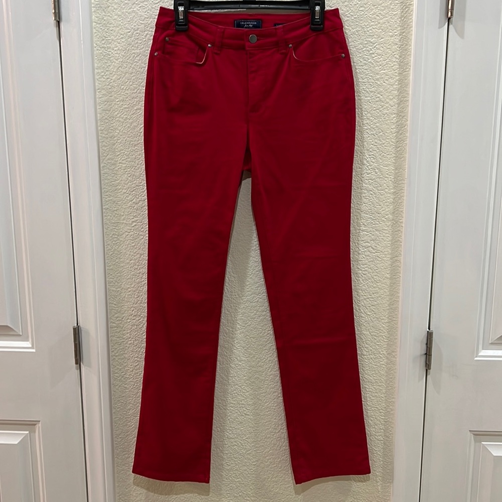 Charter Club Red Lexington Straight Jeans in Time for Christmas!🎄